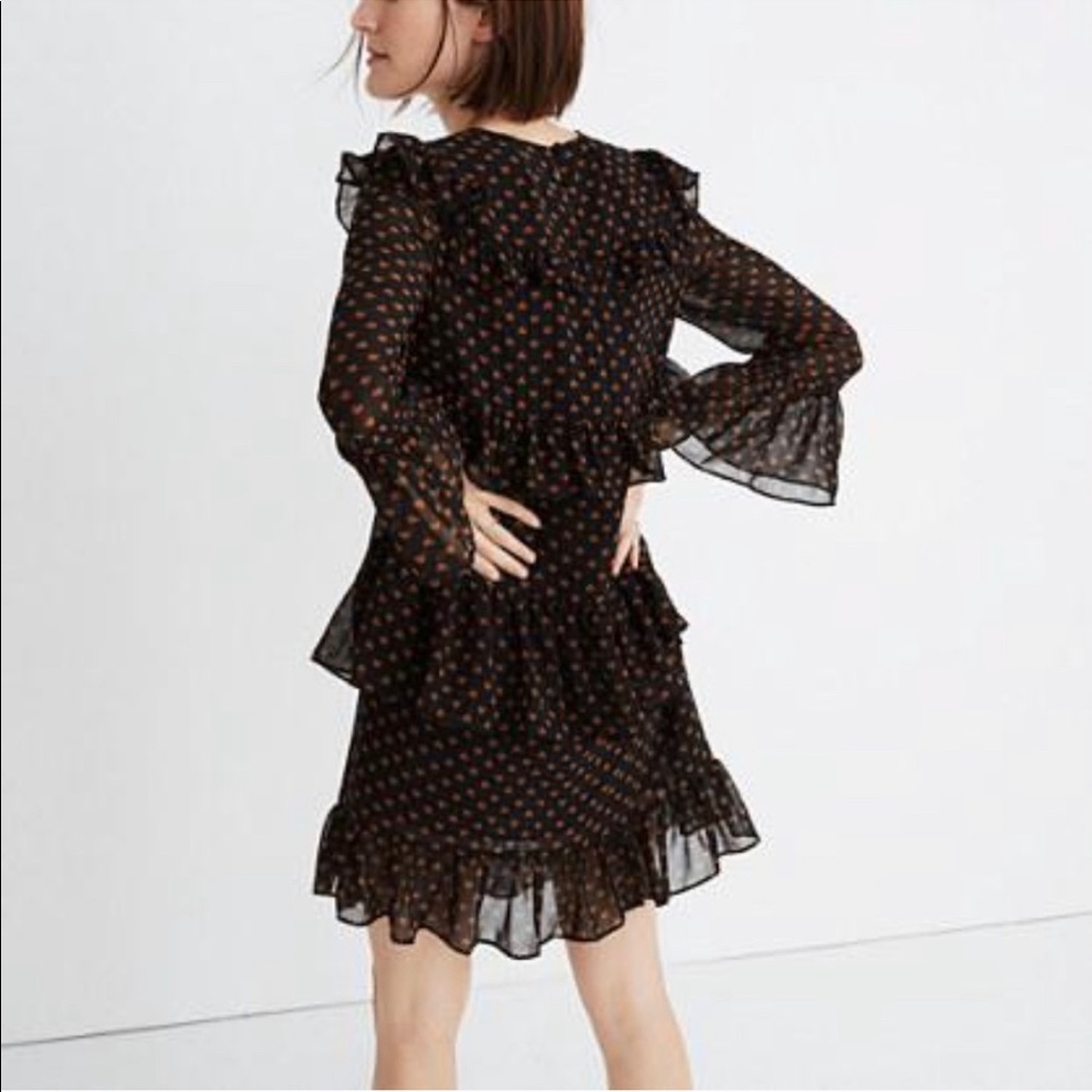 MADEWELL waterlily ruffle dress size 2